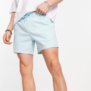 ASOS DESIGN slim chino shorts in shorter length